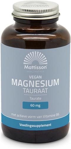 Mattisson - Magnesium Tauraat met Vitamine B6 - Vegan Voedingssupplement - 120 Capsules