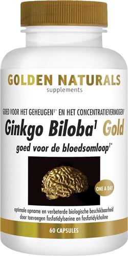 Golden Naturals Ginkgo Biloba Gold (60 veganistische capsules)