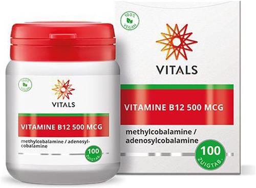 Vitals Vitamine B12 500 mcg - 100 zuigtabletten