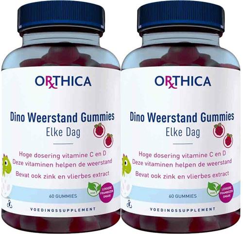 2x Orthica Dino Weerstand Gummies 60 stuks