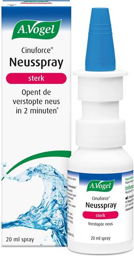 A.Vogel Cinuforce sterk neusspray - Bij neusverkoudheid en een verstopte neus. Opent de verstopte neus in 2 minuten* - 20 ml