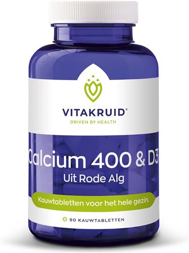 Vitakruid - Calcium 400 & D3 uit Rode Alg - 100 vcaps