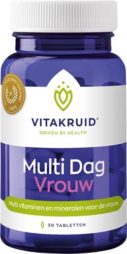 Vitakruid Multi Dag Vrouw Voedingssuplement - 30 tabletten