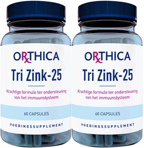 2x Orthica Tri Zink 25 60 capsules