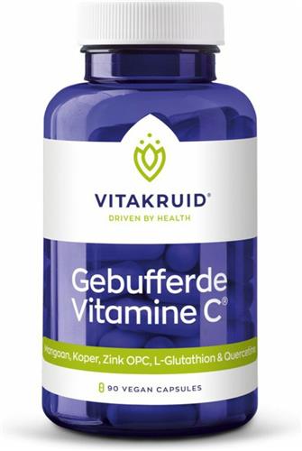 2x Vitakruid Gebufferde Vitamine C 90 vegacapsules