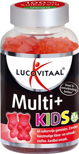 Lucovitaal - Multi+ kids Gummies - Aardbei - 60 stuks