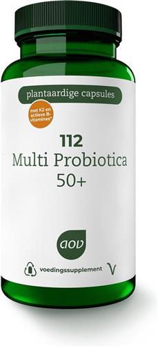 AOV 112 Multi Probiotica 50+ - 60 vegacaps - Multivitaminen - Voedingssupplement