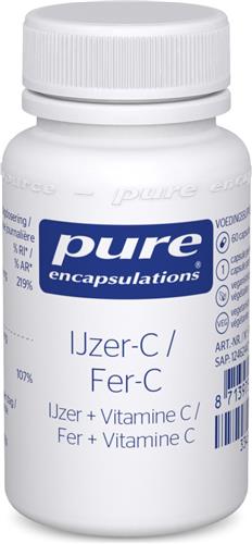 Pure Encapsulations - IJzer-C - Ondersteunt het Immuunsysteem - 60 Capsules