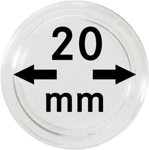 Lindner Hartberger muntcapsules Ø 20 mm (10x) voor penningen tokens capsules muntcapsule