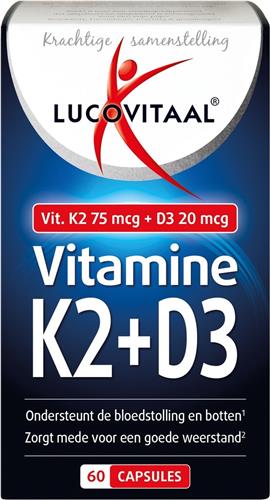 Lucovitaal Vitamine K2 + D3 60 capsules