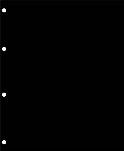 Hartberger Systeemblad SZ - 10 stuks zwarte schutbladen - (240 x 300 mm) -  insteekbladen voor de verzamelaar! - Systeembladen