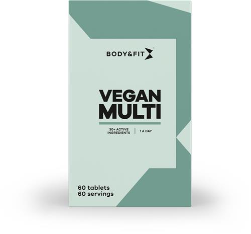 Body & Fit Vegan Multi - Multivitaminen van A t/m Z - Plantaardig Voedingssupplement - 60 Tabletten