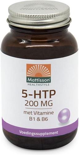 Mattisson - 5-HTP met Vitamine B1 & B6 - Aminozuur Supplement voor Metabolisme en Zenuwstelsel - 200mg - 60 capsules