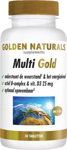 Golden Naturals Multi Gold (30 vegetarische tabletten)