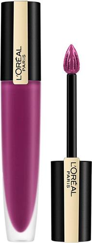 L'Oréal Paris Rouge Signature Lippenstift  - 104 I Rebel - Paars - Matte Vloeibare Lipstick