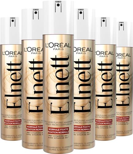 L'Oréal Paris Elnett - Normale Fixatie Haarlak - 6 x 200ml