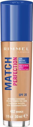 Rimmel London Match Perfection Foundation - 402 Bronze - Beige