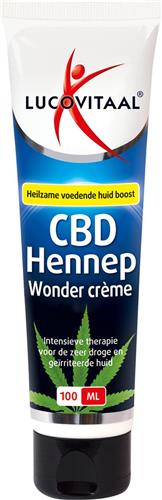 3x Lucovitaal Creme Huidwonder Hennep CBD 100 ml