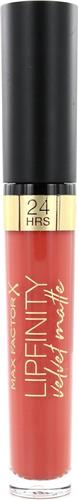 Max Factor Lipfinity Velvet Matte Lippenstift - 030 Cool Coral Rood