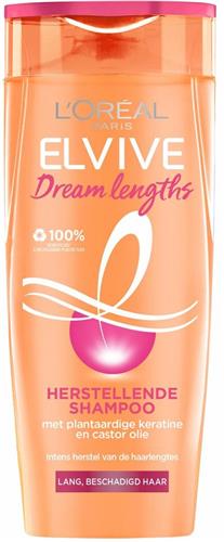 L'Oréal Paris Elvive Dream Lengths - Shampoo met Castorolie en Niacinamide - Lang en Beschadigd Haar - 3 x 250ml