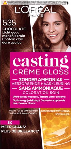 L'Oréal Paris Casting Crème Gloss 535 - Licht Goud Mahonie Bruin - Haarverf