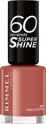 Rimmel London 60 Seconds Super Shine Nagellak - 707 Tan-A-Cotta