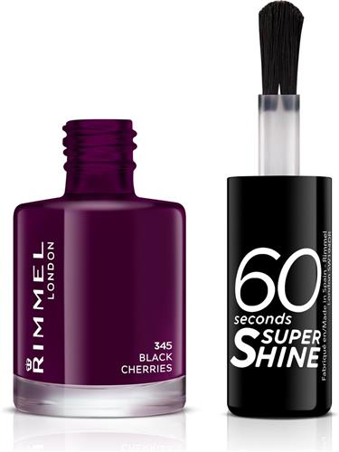 Rimmel London 60 Seconds Nagellak - 345 Black Cherries