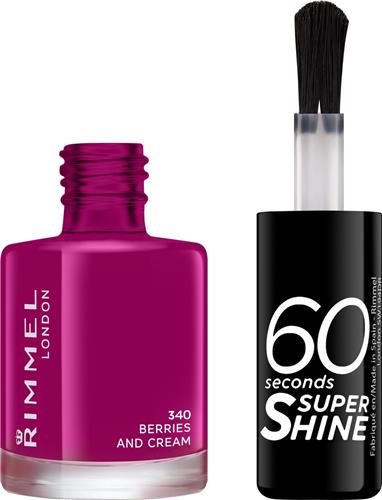 Rimmel London 60 Seconds Super Shine Nagellak - 340 Berries And Cream