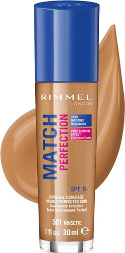 Rimmel London Match Perfection Foundation 501 Noisette