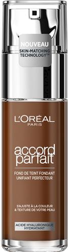 LOréal Paris - Accord Parfait Foundation - 10D/W - Natuurlijk Dekkende Foundation met Hyaluronzuur en SPF 16 - 30 ml