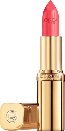 LOréal Paris Color Riche Satin Lipstick - 145 L'Adresse - Oranje - Verzorgende lippenstift verrijkt met Arganolie - 4,54 gr