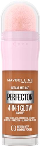 Maybelline New York Instant Anti-Age Perfector 4-in-1 Glow - Medium Deep - Primer, Concealer, Highlighter en BB-Cream in één - 20 ml