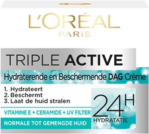 LOréal Paris Triple Active Dagcrème Normale tot Gemengde Huid - 50 ml