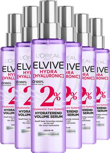 LOréal Paris Elvive Hydra Hyaluronic Leave-in Spray - Hydraterend Met Hyaluronzuur - 6 x 150ml