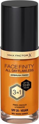 Max Factor Facefinity All Day Flawless Foundation - W91 Warm Amber