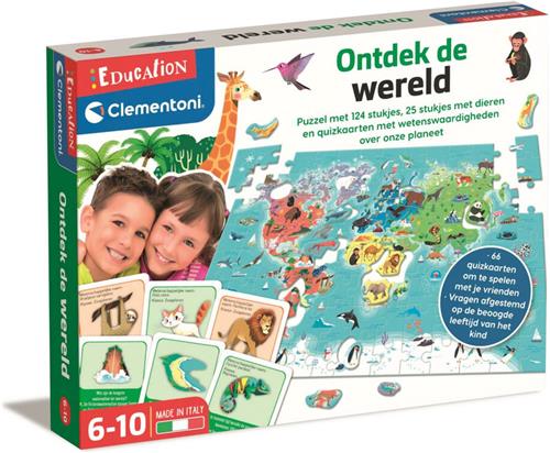 Clementoni Education - Ontdek de Wereld Puzzel