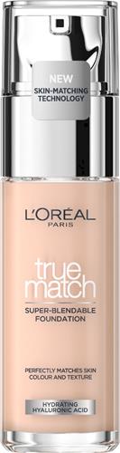 LOréal Paris True Match Foundation - Natuurlijk dekkende foundation met Hyaluronzuur en SPF 16 - 0.5R/C - 30 ml