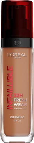 LOréal Paris Infaillible 32HR Fresh Wear Foundation - 365 - Langhoudende Foundation met SPF 25 en Vitamine C - 30ML