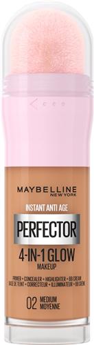 Maybelline New York Instant Anti-Age Perfector 4-in-1 Glow - Medium - Primer, Concealer, Highlighter en BB-Cream in één - 20 ml