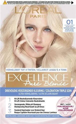 L'Oréal Paris Pure Blond Verheldering Lichtblond 01 - Verhelderende Permanente Haarkleuring