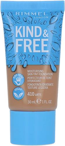 Rimmel London KIND & FREE Vegan Foundation 410 Latte