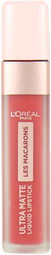 LOréal Paris Les Macarons Langhoudende Matte Lipstick - 832 Strawberry Sauvage - Roze - 6,7 ml