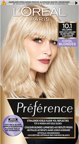 3x L'Oréal Preference Haarkleuring 10.1 Helsinki - Cool Blondes