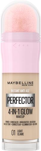 Maybelline New York - Instant Anti Age Perfector 4-in-1 Glow Light Primer, Concealer, Highlighter en BB-Cream Foundation in één - Beige - 20 ml