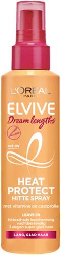 LOréal Paris Elvive Dream Lengths Heat Protect Hittespray - Lang, Beschadigd Haar - 230°C Hittebescherming - 150ml