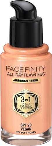 Max Factor Facefinity All Day Flawless Foundation - N77 Soft Honey