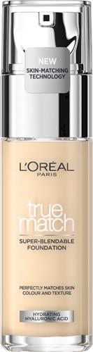 LOréal Paris - True Match Foundation - 0.5.N - Natuurlijk Dekkende Foundation met Hyaluronzuur en SPF 16 - 30 ml - Vegan