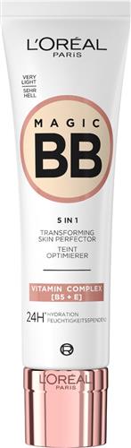 LOréal Paris Magic BB Cream - Verzorgende dagcrème en make-up in 1 Verrijkt met vitamine B5 en E - 01 Very Light - 30ml