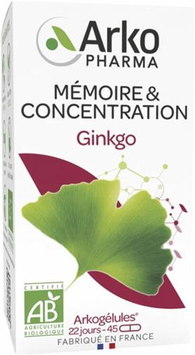 Arkopharma Arkogélules Ginkgo Bio 45 Gélules