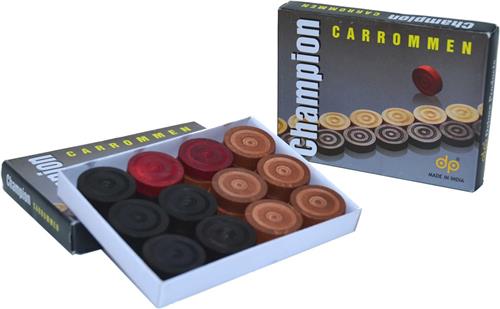 Carrom speelstenen set Champion